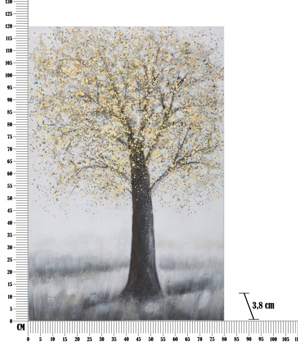 Tablou Tree Simple -A-, Lemn/Canvas, Multicolor, 121.5x5x82 cm [7]
