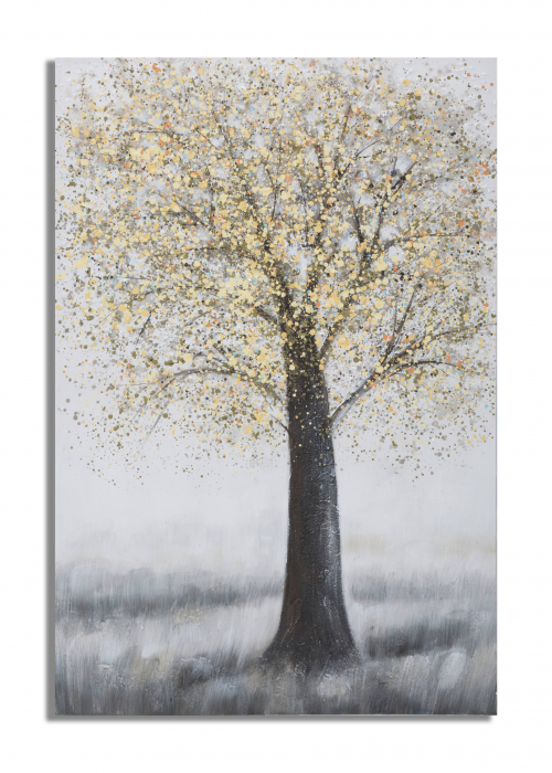 Tablou Tree Simple -A-, Lemn/Canvas, Multicolor, 121.5x5x82 cm [6]