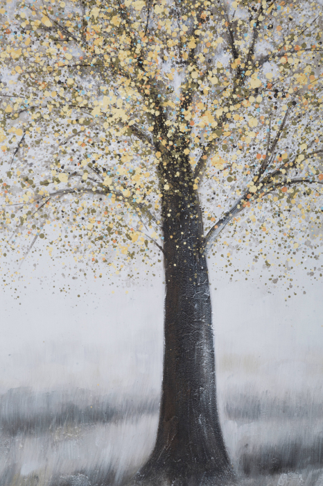 Tablou Tree Simple -A-, Lemn/Canvas, Multicolor, 121.5x5x82 cm [4]