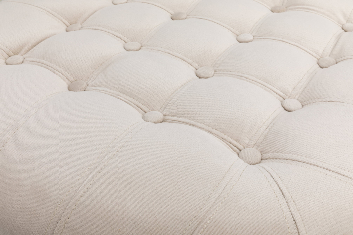 Taburet Chesterfield, Bej, 80x32x80 cm [4]