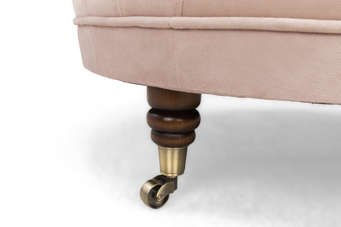 Taburet Chesterfield, Roz, 80x32x80 cm [5]