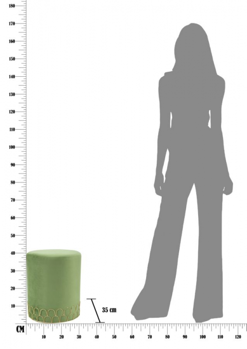 Taburet RING GREEN (cm) Ø 35X42 [8]