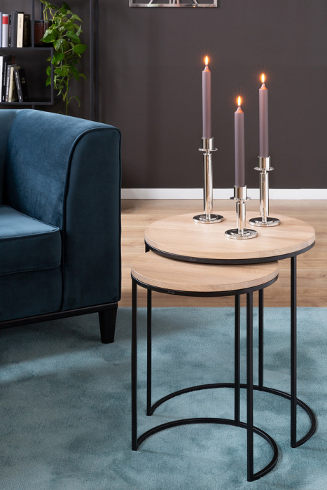 TALIS, Suport lumânare, nichel, h. 25,5 cm, d. 9,5 cm [7]