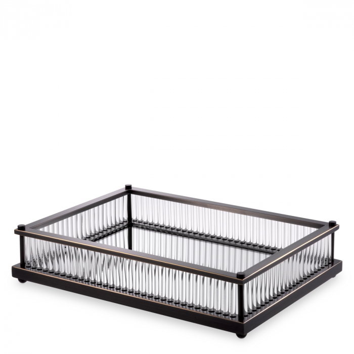 Tavă Cora dreptunghiulara, finisaj bronz [2]