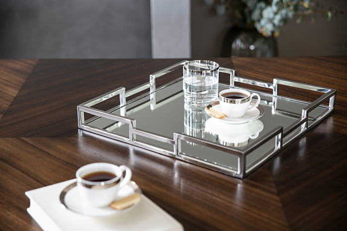 Tava cu oglinda HOMMAGE, otel inoxidabil, 40 x 5 x 40 cm [2]