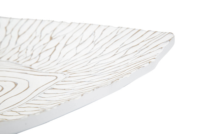 Tava decorativa Tray, Rasina, Alb, 6x37x34 cm [5]