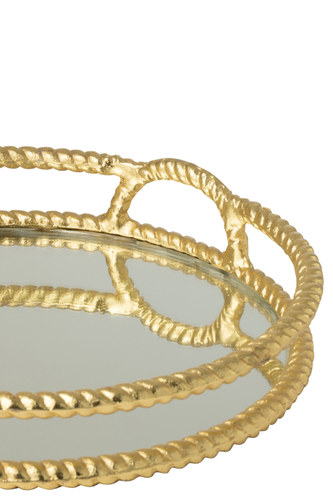 Tava din aluminiu, auriu | L 39X l 39X H 8 cm [4]