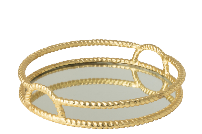 Tava din aluminiu, auriu | L 39X l 39X H 8 cm [2]