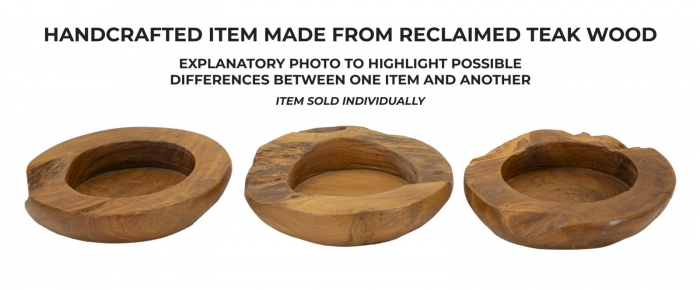 Tava, ERUSI din lemn de tec cm ø 20x6 (piesa unica) [7]