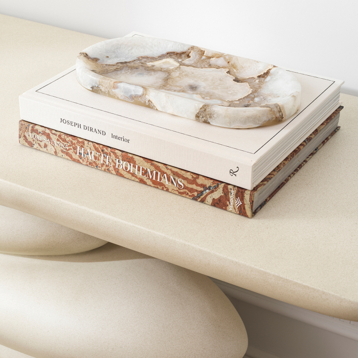 Tava Sonora ovala cu piatra de agat |L. 30 | W. 15 | H. 2.5 cm  [2]