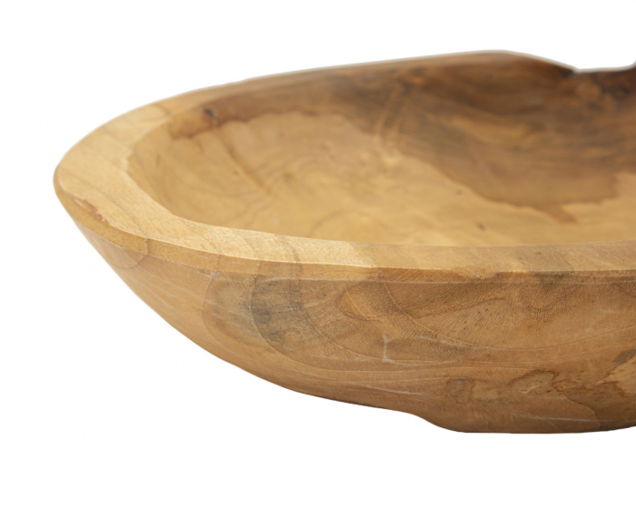 Tava, TIPIC din lemn de tec cm ø 25x5 (piesa unica) [5]