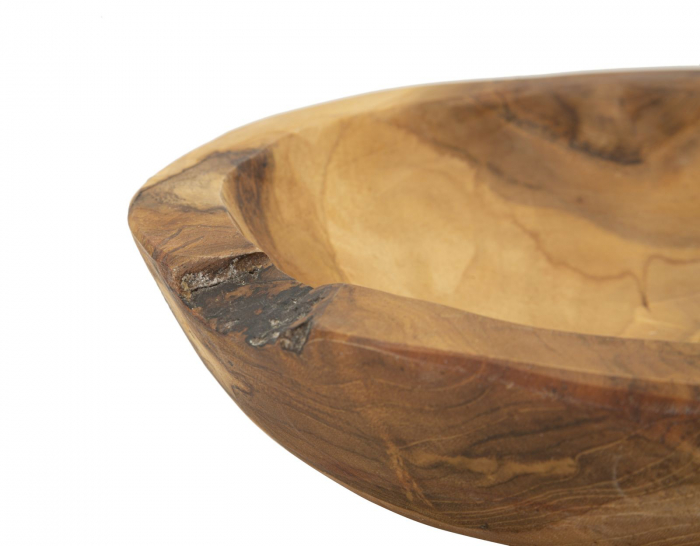 Tava, TIPIC din lemn de tec cm ø 25x5 (piesa unica) [3]