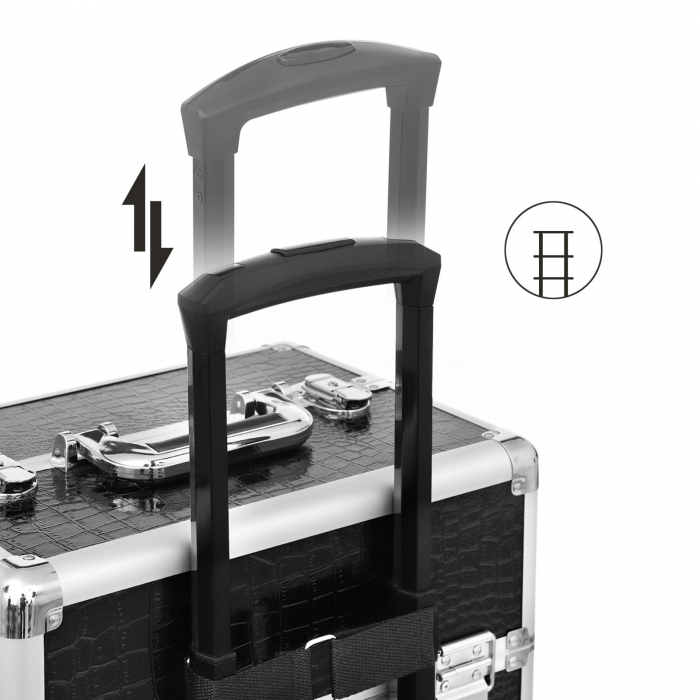 Troller bijuterii, Aluminiu/MDF, 80x35x25cm [5]