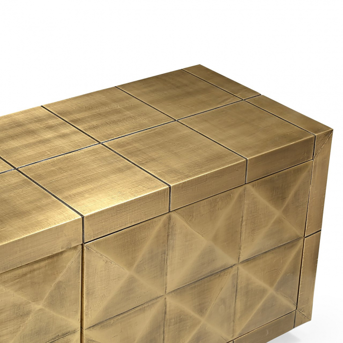 Unitate TV Collada cu 4 uși (Auriu) [4]