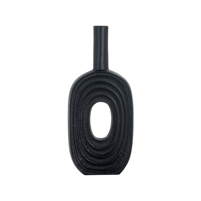 Vaza Emar, Aluminiu, Negru, 41x18.5x6 cm [4]