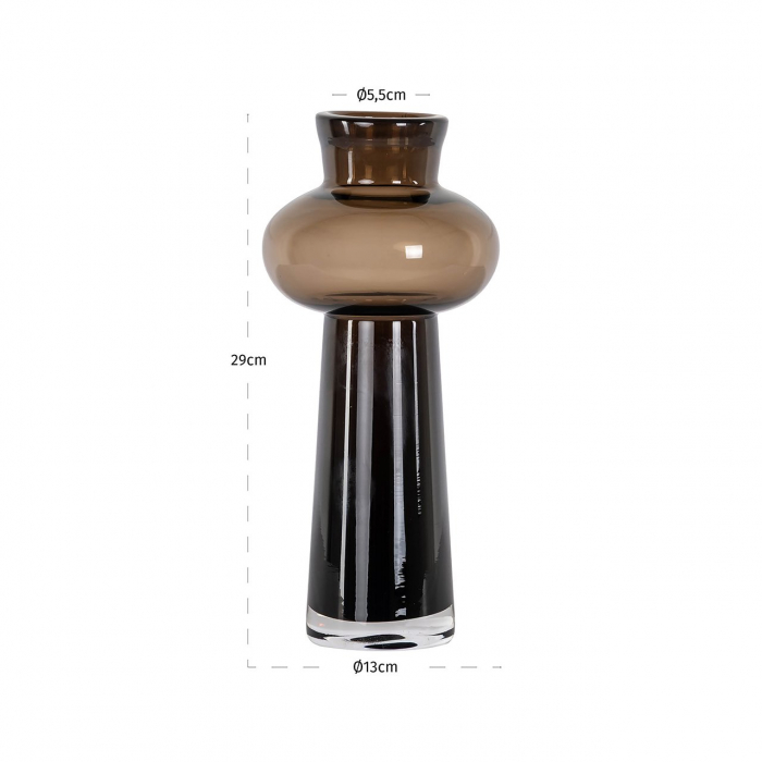 Vază Jamey mică (maro), Dims: 29.0 x 13.0 x 13.0 cm [2]