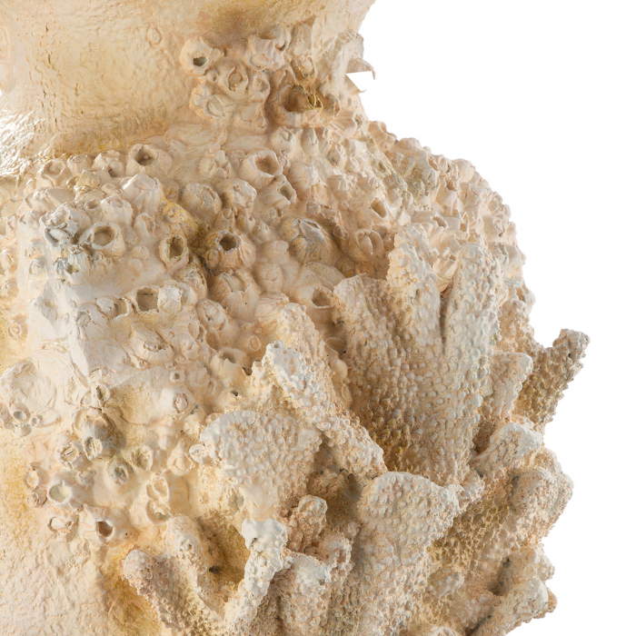 Vază, Amforă, Motiv coral, Rășină sintetică, alb, PU 1, L. 33 cm, L. 39 cm, H 81 cm [4]