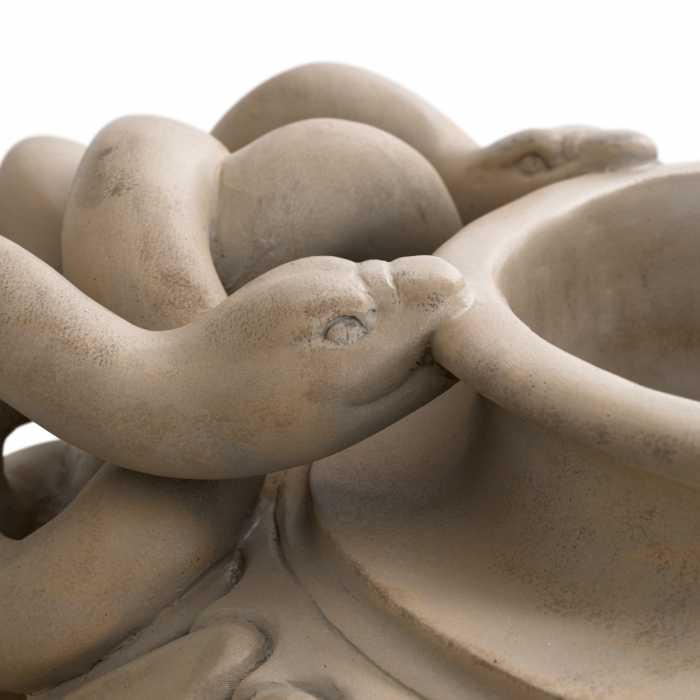 Vază Antonine, finisaj cu aspect antic, Dims: W. 58 | D. 49 | H. 48 (CM) [3]