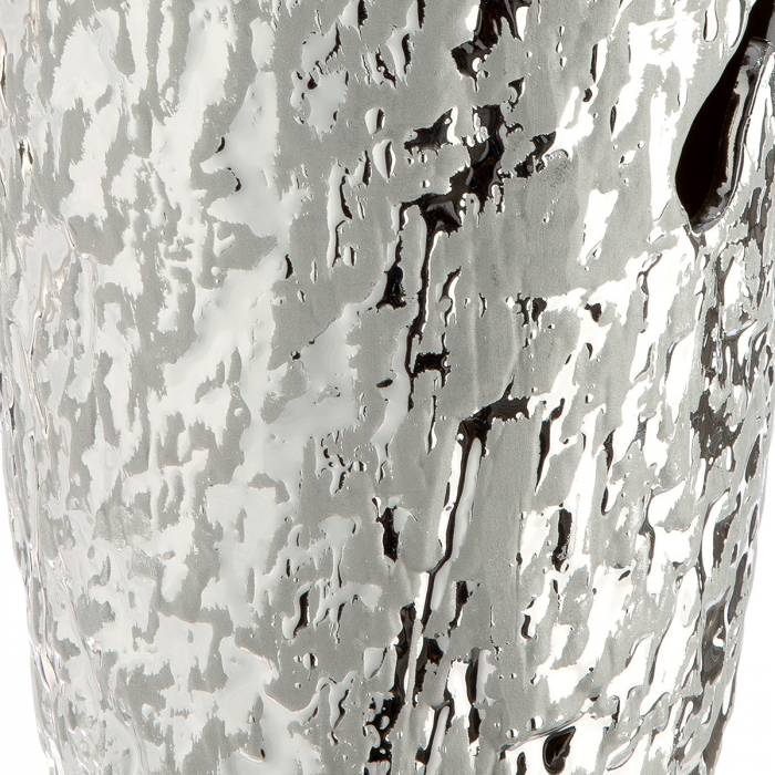 Vaza, Crepa, Ceramica, argintie, PU 2, H. 34 cm, D. 15 cm [3]
