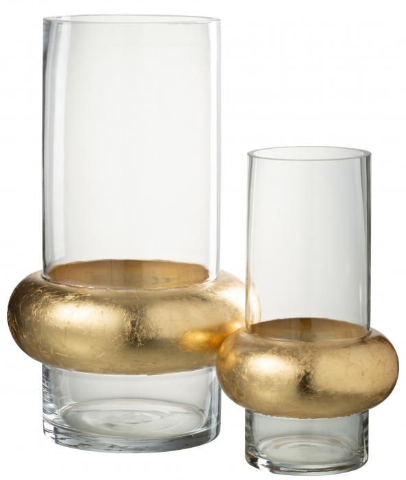 Vaza Cylinder Ring , Sticla, Transparent, 15x15x35.5 cm [2]