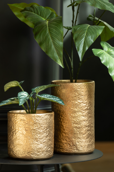 Vaza Gatsby, Ceramica, Auriu, 14x14x21.5 cm [2]