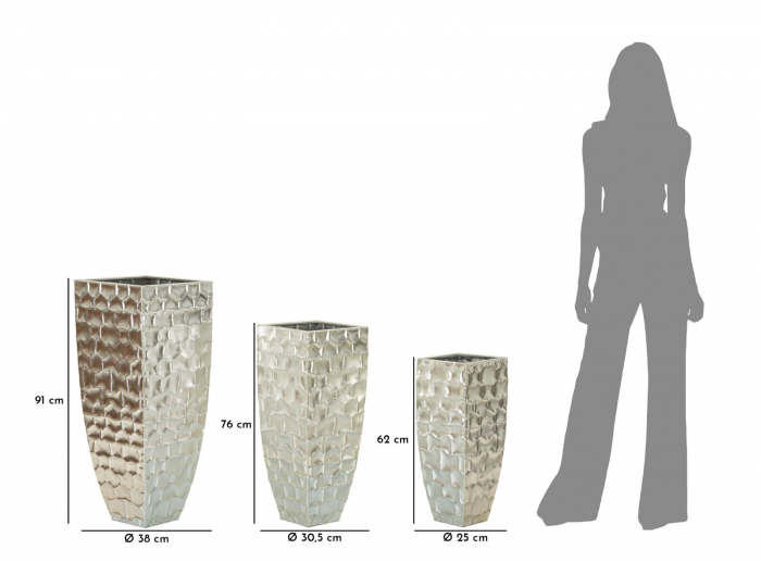 Vaza/ Ghiveci, ARGY cm ø 38,1x90,8-30,5x75,6-24,8x62,2 [9]