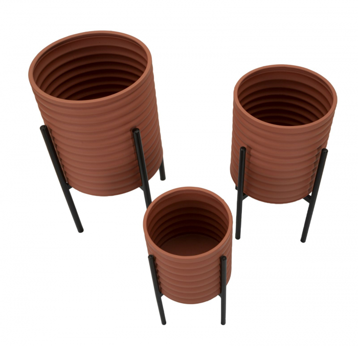 Vaza/ Ghiveci, MILLY set 3 cm ø 36x56,5-30x48,5-24x37,5 [4]