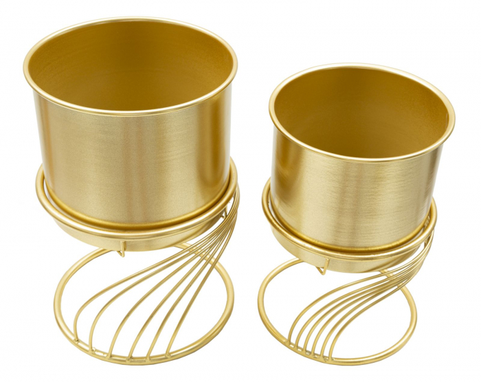 Vaza/ Ghiveci, SPIRALLY SET2 cm ø 23x35-20x30 [2]