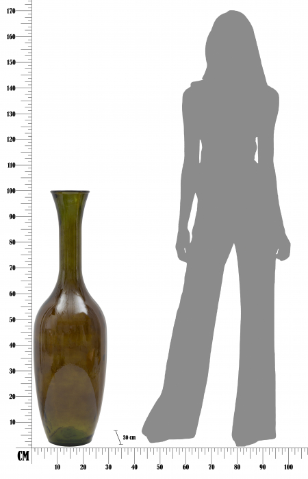 Vaza JARRON VETRO RICICLATO GREEN CM Ø 30X100 , Mauro Ferretti [5]