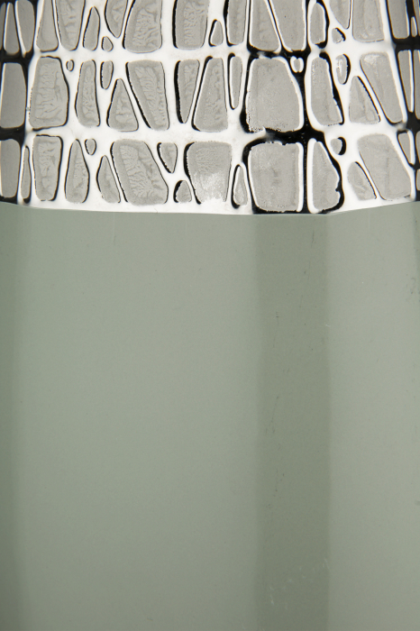 Vaza Lagos, Ceramica, Argintiu, 15.5x34x15.5 cm [3]