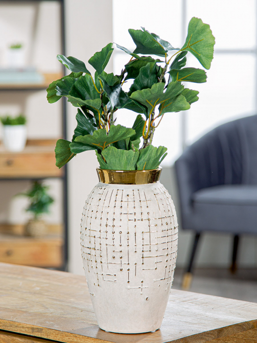 Vaza, Madrid, Ceramica, bej, PU 2, H. 25 cm, D. 14 cm [4]