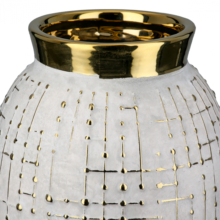 Vaza, Madrid, Ceramica, bej, PU 2, H. 25 cm, D. 14 cm [2]