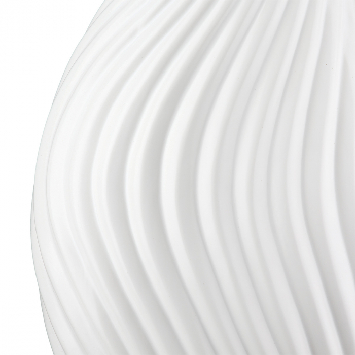 Vaza, organica, Faro, Ceramica, alba, PU 3, L. 8 cm, L. 15,5 cm, H. 29 cm [3]