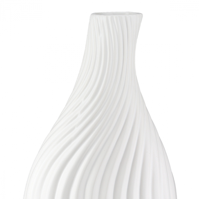 Vaza, organica, Faro, Ceramica, alba, PU 3, L. 8 cm, L. 15,5 cm, H. 29 cm [4]