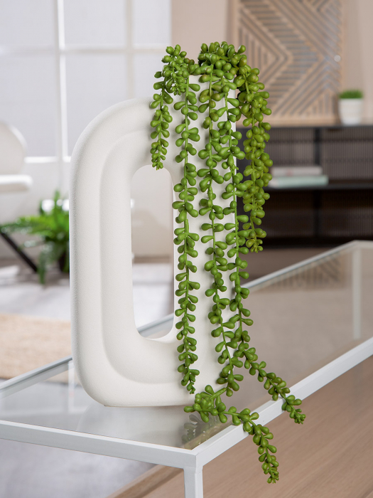 Vaza perforata, Oslo, Ceramica, alba, PU 3, L. 7,5 cm, L. 16,5 cm, H. 33 cm [4]