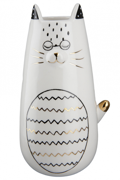 Vază Pisică din ceramică Sleepy Set 2 [4]