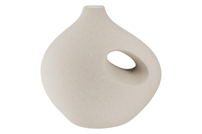 Vaza, "Radon", Ceramica, bej, gri, PU 2, 2 asortate, L. 11,5 cm, l. 21 cm, H 21 cm [2]