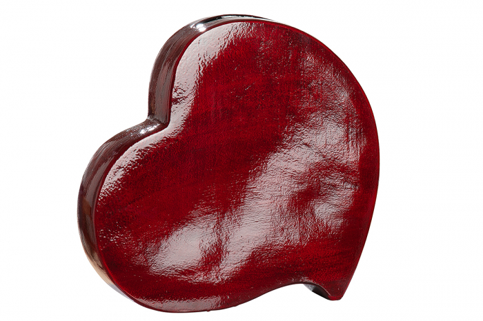 Vaza Romantika, ceramica, rosu, 31x31x8 cm [2]