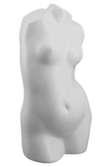 Vaza White Lady, Ceramica, Alb, 10.5x21x9 cm [3]