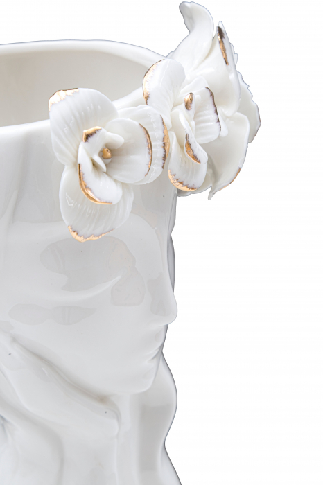 Vaza Woman Cute, Portelan, Alb, 14.8X13X29 cm, Mauro Ferretti [3]