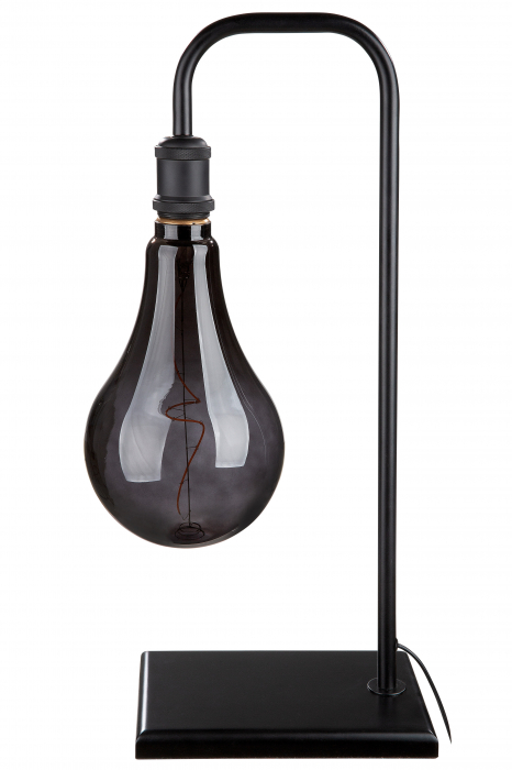 Veioza Bulb, Metal, Negru, 30x57x17 cm [2]