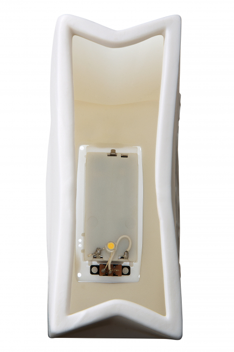 Veioza cu LED Tree, Portelan, Alb, 12.5x16.5x6 cm [2]