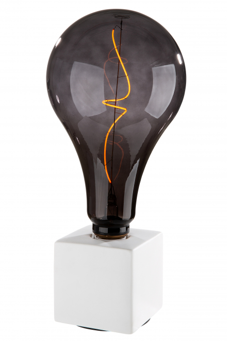 Veioza Cube, Portelan, Alb/Negru, 10x10x10 cm [2]