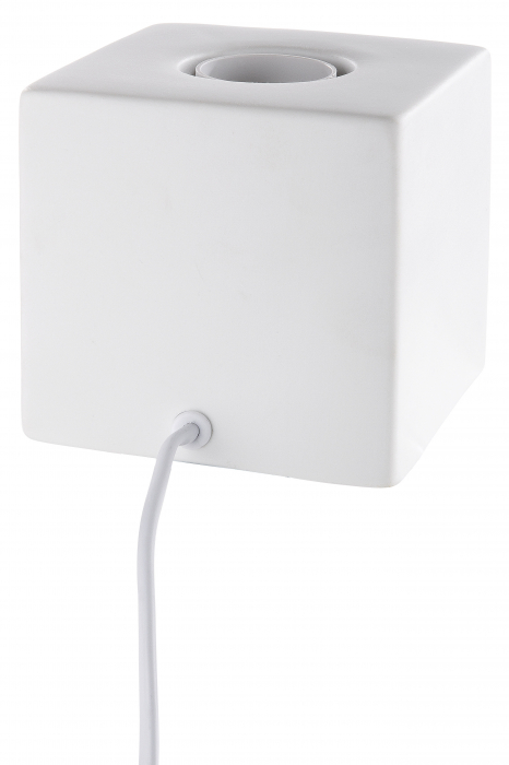 Veioza Cube, Portelan, Alb/Negru, 10x10x10 cm [3]