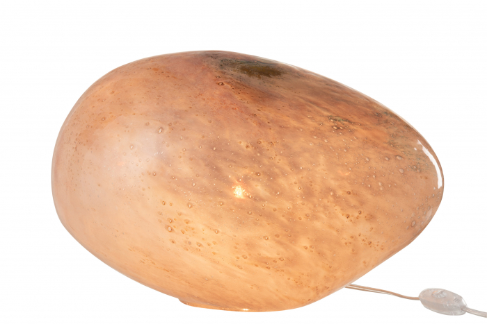 Veioza Dany, Sticla, Roz, 40x31.5x26.5 cm [2]