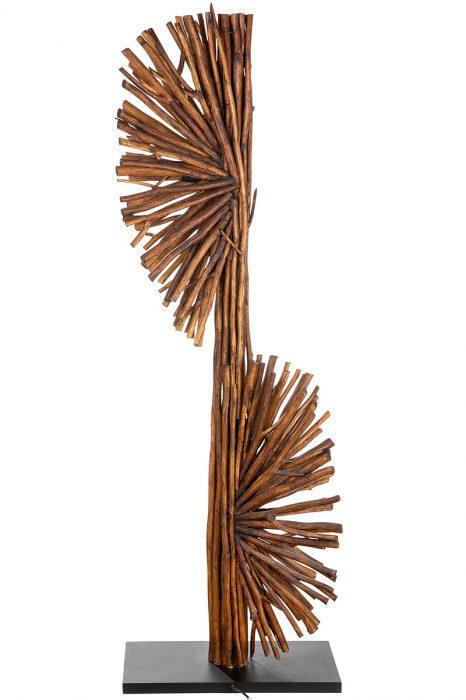 Veioza Dual, Lemn, Maro, 34x54x151 cm [5]