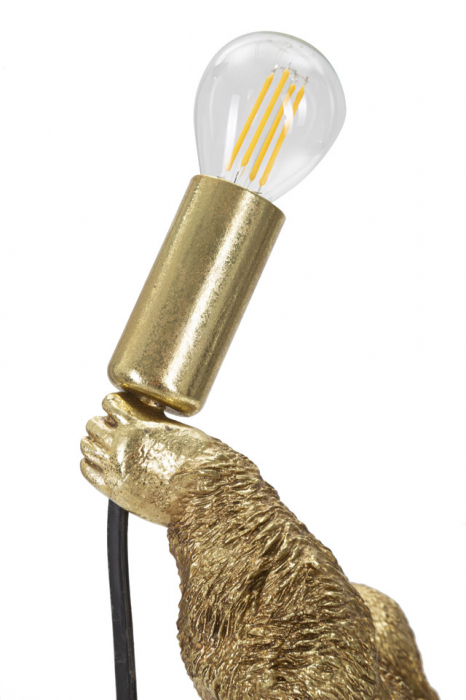 Veioza Gorilla, Rasina, Auriu, 40x22.5x16 cm [6]