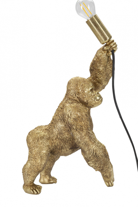 Veioza Gorilla, Rasina, Auriu, 40x22.5x16 cm [9]