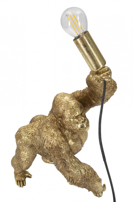 Veioza Gorilla, Rasina, Auriu, 40x22.5x16 cm [7]
