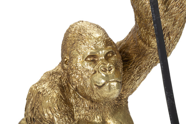 Veioza Gorilla, Rasina, Auriu, 40x22.5x16 cm [3]
